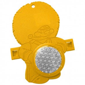Reflektor Fahrrad-Figur BÄR, gelb